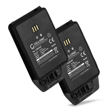 2x Batteria CELLONIC 1220187 per telefono Ascom D81, Avaya DECT 3749, Aastra DT413 Ricambio affidabile da 1100mAh per il tuo fisso/cordless