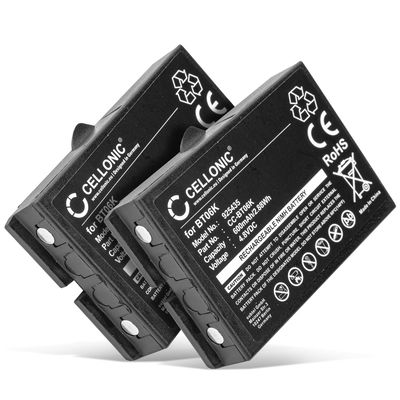 2x Batteria sostitutiva BT06K per telecomando/radiocomando Ikusi TM70, Ikusi T70-1, Ikusi T70-2, Ikusi T71 Affidabile ricambio da 600mAh celle dalla lunga durata di vita utile