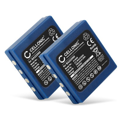2x Batteria sostitutiva BA222060,FUB 03A,KH68302500,253211 per telecomando/radiocomando HBC Radiomatic Orbit / Micron 4* Hetronic Abitron TGA TGB Affidabile ricambio da 700mAh celle dalla lunga durata di vita utile
