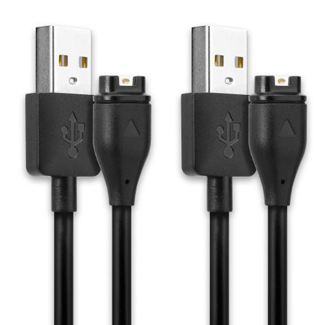 2x Smartwatch Connector to USB A Data Cable 1m for Garmin Vivoactive 5; Fenix 8; Forerunner 55, 265 from subtel