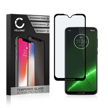 Vetro temperato CELLONIC per Motorola Moto G7 / Moto G7 Plus, screen protector (3D Case-friendly 9H 0,33mm Full Glue) nero Pellicola salva schermo per telefono cellulare smartphone