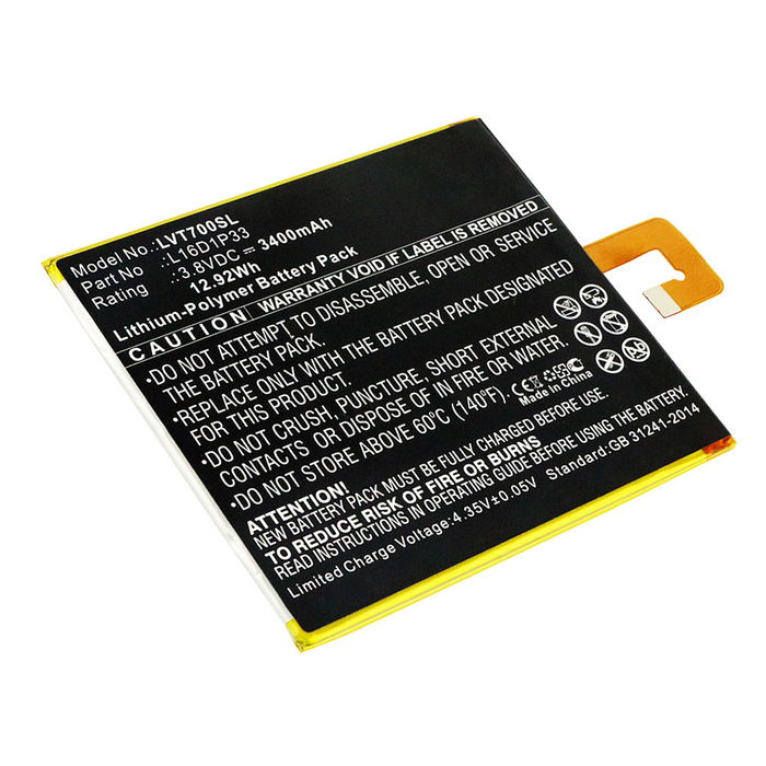 Batteria Lenovo Tab 7 TB-7504X 3400mAh, sostituzione col tuo tablet pc, Batteria di ricambio