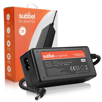 Caricabatteria per Acer Aspire One ZG5,D255,722,D270 / Dell Inspiron Mini 10,12, 30W 1,5A Caricatore 2.6m con spina europea