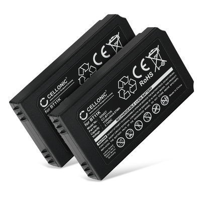 2x CELLONIC Batteria BT11K compatibile con Ikusi IK2, PUPITRE IK2, Ikusi T70/2, Konecranes Mini Joystick Radio RMJ 1100mAh Ricambi per controller, telecomandi, radiocomandi