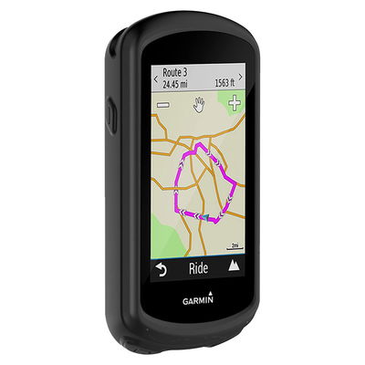 Protezione subtel silicone compatibile con Garmin Edge 1030 / Edge 1030 Plus Custodia cover in Silicone assorbi-urti, case per navigatore su bici, bumper nero