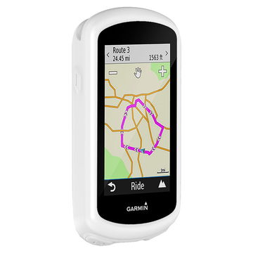 Protezione subtel silicone compatibile con Garmin Edge 1030 / Edge 1030 Plus Custodia cover in Silicone assorbi-urti, case per navigatore su bici, bumper bianco