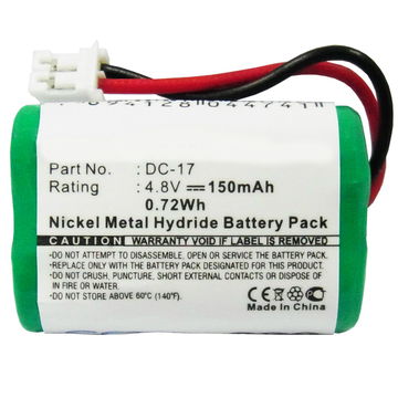 Batteria per Kinetic MH120AAAL4GC ricambio da 150mAh per collare o palmare (consultare dimensioni e modello per la giusta compatibilità)