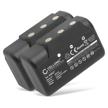2x CELLONIC Batteria AS037 compatibile con IMET BE5000, I060-AS037, M550S Wave L, Wave S 2000mAh Ricambi per controller, telecomandi, radiocomandi