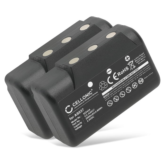 2x CELLONIC Batteria AS037 compatibile con IMET BE5000, I060-AS037, M550S Wave L, Wave S 2000mAh Ricambi per controller, telecomandi, radiocomandi