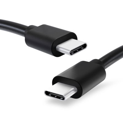 Cavo USB 3.1 Gen 1 con connettore USB C Type C per telefono Fairphone 4 / 3 / 3 Plus filo di 1m cavetto dati & ricarica 3A (PD 60W) in PVC nero per cellulare