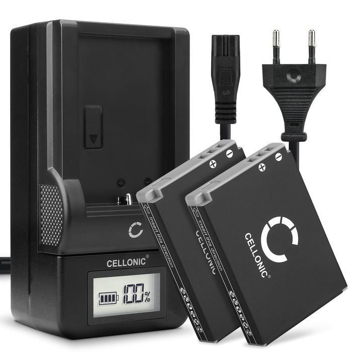 2x Canon NB-5L Batteria da 1120mAh marcata CELLONIC + Caricabatteria