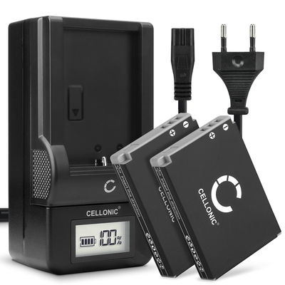 2x Batteria per Canon Powershot S110 S100 SX230 HS SX220 HS SX210 IS SX200 IS SD790 IS SD880 IS SD870 - NB-5L 1120mAh + Caricabatteria di Ricambio sostituzione scorta