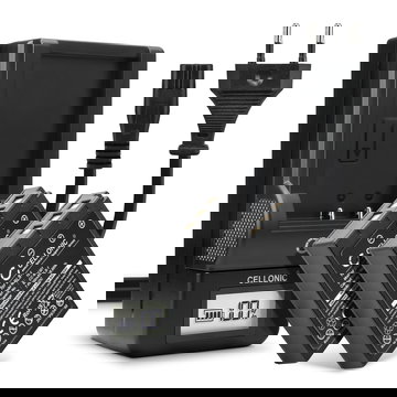 2x Batteria per Olympus E-420 E-450 E-410 E-400 E-420 E-620 E-600 Pen E-P3 E-PL1 E-P1 E-P2 - BLS-1 900mAh + Caricabatteria BLS-1 di Ricambio sostituzione scorta