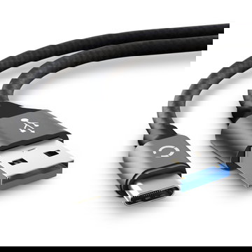 Cavo di ricarica con connettore USB C Type C per cuffie auricolari headset Sony WF-1000XM3 WF-SP900 WH-1000xM3 WH-CH510 WI-310 WI-C200 WI-C310 XEA20 2m cavetto USB 3A in Nylon grigio