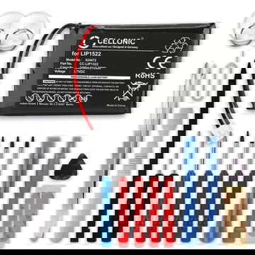 Batteria LIP1522 per Sony PlayStation 4 Dualshock 4 Wireless Controller (Version 2) 1000mAh 3.6V - 3.7V + Set di strumento marca CELLONIC per console giochi controller palmari