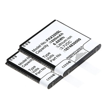 2x Batteria subtel 1675210000 per navigatore GPS Falk IBEX 25 IBEX 32 Affidabile ricambio 1800mAh compatibile al 100%