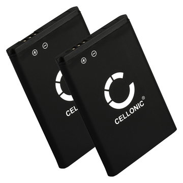 2x Batteria CELLONIC per telefono Samsung SGH-E250, SGH-C260, SGH-E900, GT-E1050, GT-E1150, GT-E1190, GT-C3520 Ricambio affidabile da 850mAh per il tuo cellulare smartphone