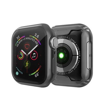 Protezione subtel TPU per Apple Watch SE / 6 / 5 / 4 - 40mm custodia integrale assorbi-urti per smartwatch, guscio Trasparente / nero cover protettiva per dispaly