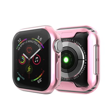Protezione subtel TPU per Apple Watch SE / 6 / 5 / 4 - 40mm custodia integrale assorbi-urti per smartwatch, guscio rosa cover protettiva per dispaly