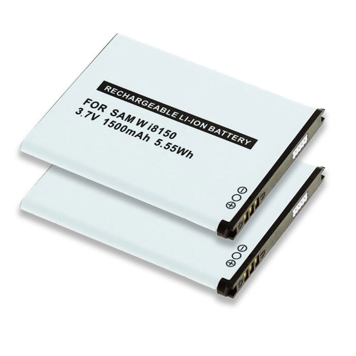 2x Batteria sostitutiva EB484659VA,EB484659VU per Samsung Galaxy S Wifi 3.6, Galaxy Wifi 4.2 (YP-GS1,YP-GI1) Affidabile ricambio da 1500mAh per lettore MP3 MP4 music player