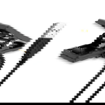 Cavo USB 2.0 con connettore Smartwatch Connector per smartwatch Garmin Approach G10, S20 / Forerunner 30, 230, 235, 645, 645 Music filo di cavetto dati & ricarica 1A in nero PVC, per bracciale fitenss