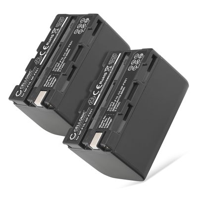 2x Batteria per Sony DCR-PC1 DCR-PC2 DCR-PC3 DCR-PC4 DCR-PC5 DCR-TRV1VE / NP-FS11 NP-FS21 NP-FS31 NP-F10, -F20, NP-FS21, -FS33 (2800mAh, 3.7V) marca CELLONIC