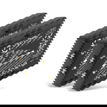 2x Batteria sostitutiva HE520, HT-02, FBH900, 68300530 per telecomando/radiocomando Hetronic Nova, Ergo, FBH300 Affidabile ricambio da 600mAh celle dalla lunga durata di vita utile