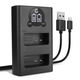 Caricabatterie Doppio + Cavo USB