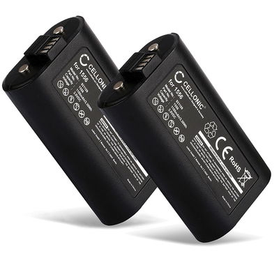 2x Batteria 1556 CELLONIC per Microsoft Xbox Series X, Series S / One Controller Ricambio da 1100mAh per console giochi controller palmari