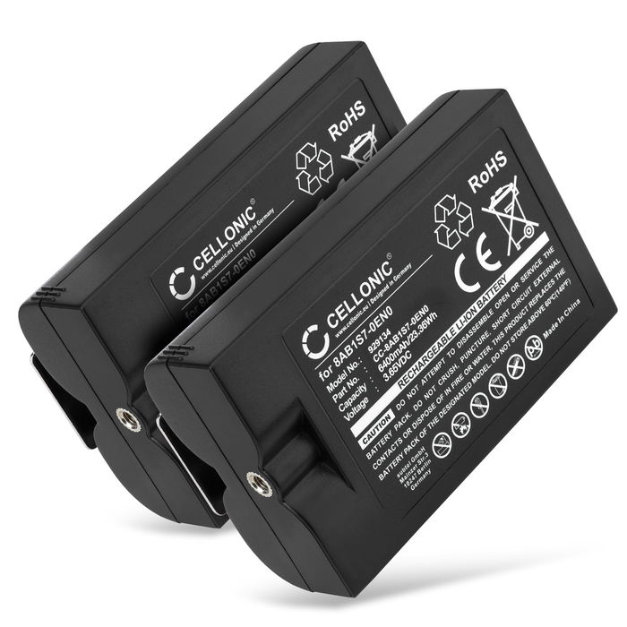 2x Batteria Ring Alarm Outdoor Siren, marcata subtel, 6400mAh