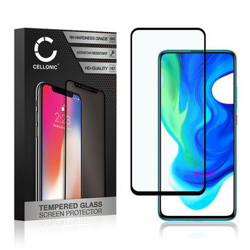 Vetro temperato CELLONIC per Xiaomi Poco F2 Pro, screen protector (3D Full Cover 9H 0,33mm Full Glue) nero Pellicola salva schermo per telefono cellulare smartphone