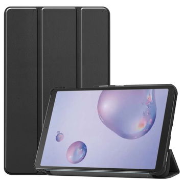 Cover protezione per tablet Samsung SM-T307 Galaxy Tab A 8.4 (2020) Socca piegabile con funzione di supporto e bumper in Similpelle nero case a libro, scocca etui custodia astuccio