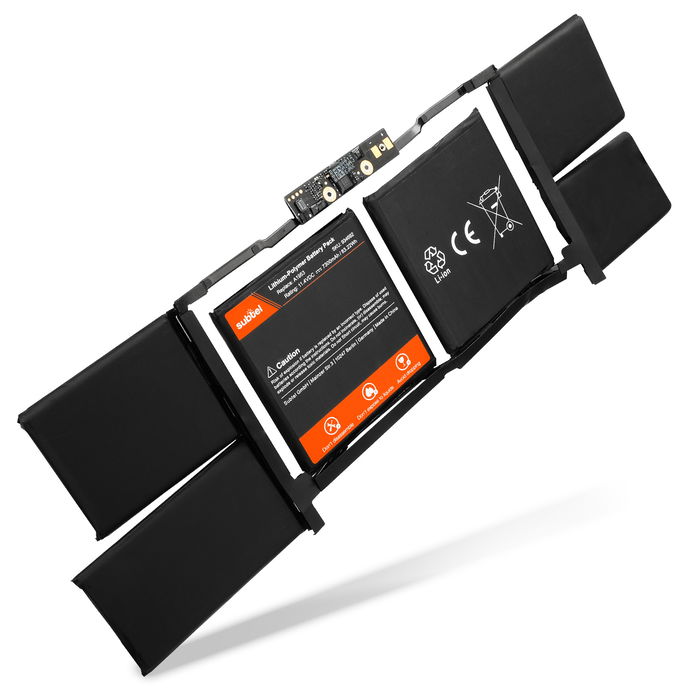 Batteria subtel A1953 / 080-333-4000 per notebook Apple Macbook Pro 15 Touch - A1990 (Mid 2018 / 2019) Affidabile ricambio da 7300mAh Sostituzione ottimale per computer portatile laptop Apple