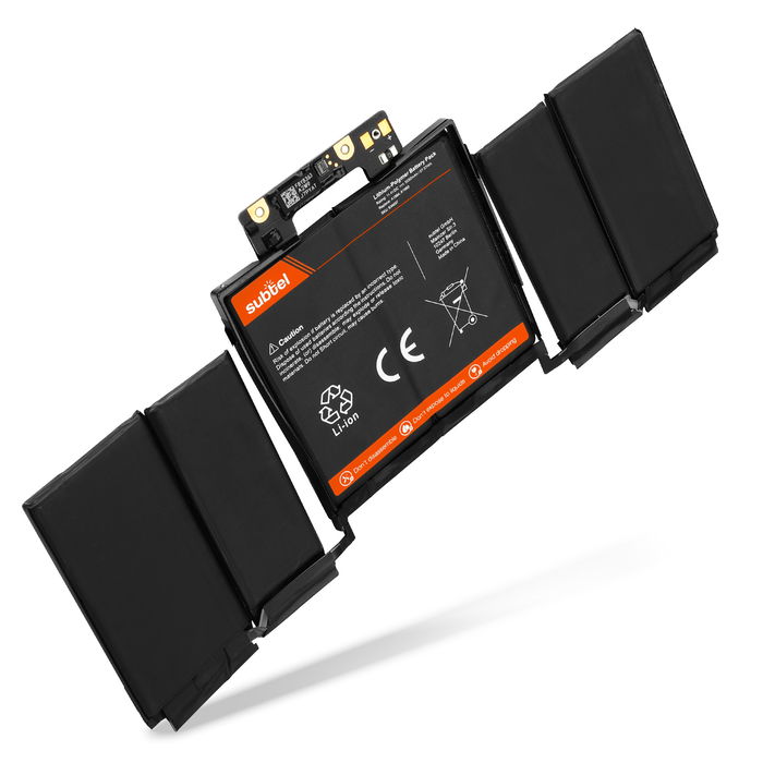 Batteria subtel A1964, A1989 per notebook Apple Macbook Pro 13 Touch - A1989 (Mid 2018 / Early 2019) Affidabile ricambio da 5050mAh Sostituzione ottimale per computer portatile laptop Apple