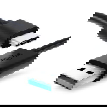 Cavo USB con connettore USB A Standard USB per fotocamera Fuji FujiFilm X-T3 FujiFilm X-T30 FujiFilm GFX 50R GFX100 Filo lungo 1m ricarica 3A cavetto dati in piacevole PVC nero