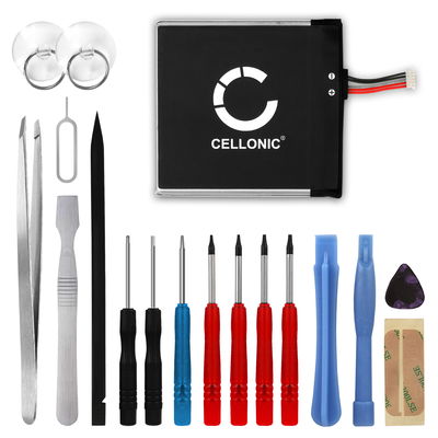 CELLONIC Batteria HAC-001(-01) compatibile con Nintendo Switch (>2019) Ricambio da 4600mAh + Set di strumento per console giochi controller palmari