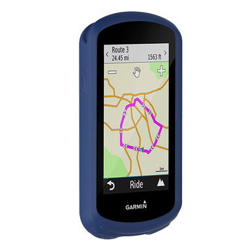 Protezione subtel silicone compatibile con Garmin Edge 1030 / Edge 1030 Plus Custodia cover in Silicone assorbi-urti, case per navigatore su bici, bumper Blu
