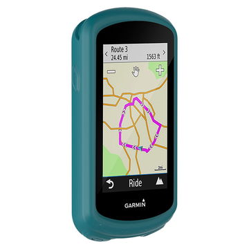 Protezione subtel silicone compatibile con Garmin Edge 1030 / Edge 1030 Plus Custodia cover in Silicone assorbi-urti, case per navigatore su bici, bumper verde
