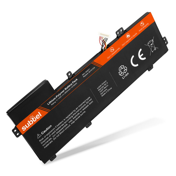 Batteria subtel B31N1534 per notebook ASUS ZenBook UX510UW / UX510UX Affidabile ricambio da 3950mAh Sostituzione ottimale per computer portatile laptop ASUS