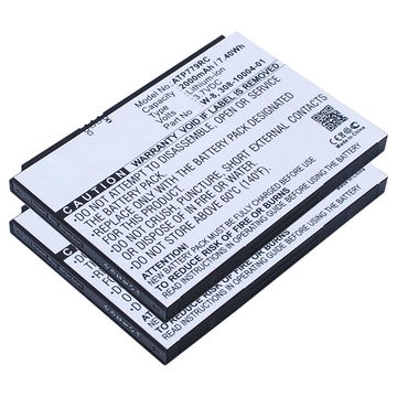 2x Batteria per Netgear AirCard 810, 810S, 790S, 790, 779S, AC790S, AC779S, Fuse 779, NTGR779ABB W-7, -7a, -7b, -8a (2000mAh, 3.7V) di CELLONIC