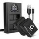 2x Batteria 1000mAh + Caricabatterie Doppio