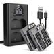 2x Battery (1600mAh, 7.4V) + Dual Charger