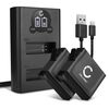 2x Batteria 1160mAh+ Caricabatterie Doppio