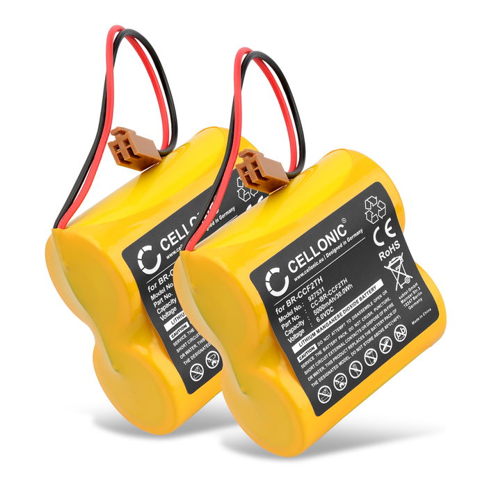 2x Batteria per Panasonic BR-CCF2TE BR-CCF2TH (5000mAh, 6V) di CELLONIC