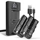 2x Batteria 2600mAh + Caricabatterie Doppio