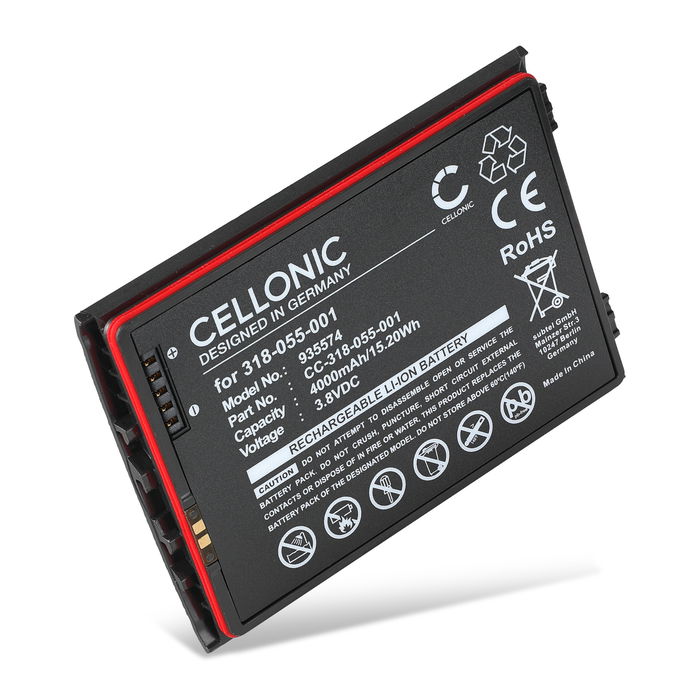 Batteria 318-055-010 , 318-055-011 per lettore di codici a barra Honeywell Dolphin CT40 Gen 1 4000mAh 3.8V marca CELLONIC
