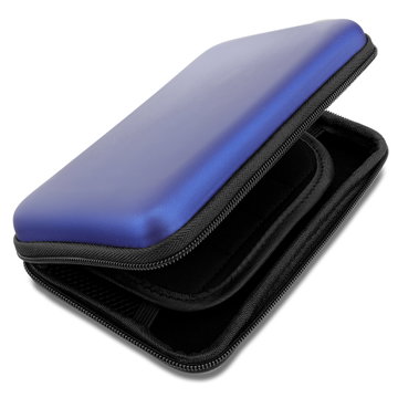 Custodia protettiva per Nintendo 3DS / 3DS XL / New 2DS XL / New 3DS XL case in materiale resistente, piacevole al tatto, colore blu scuro - Porta con te la tua console in un elegante etui di protezione