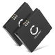 2x Batteria 900mAh