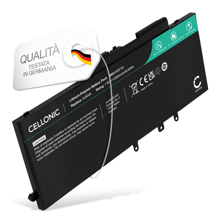 Dell Latitude 5490 Batteria della subtel da 6000mAh