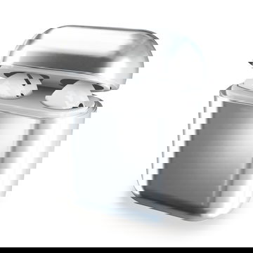 Cover case in colore argento per AirPods 1, AirPods 2 guscio astuccio per (case di) auricolari, custodia protettiva – Riduci graffi e danni alle tue cuffie Bluetooth